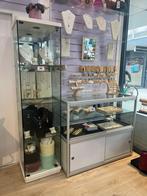 2 stuks Vitrine kast incl. Veiligheidsglas, Huis en Inrichting, Kasten | Vitrinekasten, Ophalen, Zo goed als nieuw, 25 tot 50 cm
