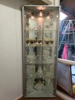 Vitrine kast kristal, Huis en Inrichting, Kasten | Vitrinekasten, Ophalen, Zo goed als nieuw, 25 tot 50 cm