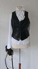Claudia Sträter leren gilet zwart 40/42, Kleding | Dames, Pauw purdey, Ophalen of Verzenden, Zwart, Jasje