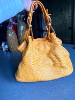 Vera pelle echte lederen schoudertas, Ophalen of Verzenden, Zo goed als nieuw, Bruin, Schoudertasje