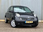 Nissan Micra 1.2 2007 Zwart | 1e EIG | NAP | AIRCO, Auto's, Nissan, Stof, 4 cilinders, Zwart, Origineel Nederlands