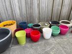 Plantenpotten, Tuin en Terras, Bloempotten, Ophalen, Rond, Zo goed als nieuw, Minder dan 25 cm