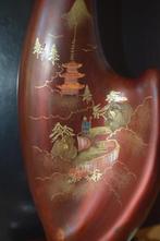 Unieke vintageJapanse  porseleinen tafellamp handbeschilderd, Ophalen