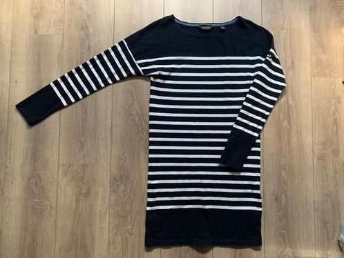 Scotch&Soda jurk lange trui streep dk. blauw wit XS= 36/S, Kleding | Dames, Jurken, Zo goed als nieuw, Maat 36 (S), Blauw, Knielengte