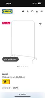 IKEA kledingrek 2x Mulig + SKUBB opberger 3x, Kleding | Dames, Kledingrekken, Ophalen, Zo goed als nieuw