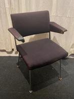 Design Retro Gispen Vintage stoel model 1265, Huis en Inrichting, Stoelen, Gebruikt, Metaal, Eén, Zwart