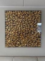 Luxe schilderij goud bloemen – 120x120 cm (Kare Design), Ophalen