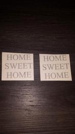 Home sweet home stickers, Ophalen of Verzenden, Nieuw