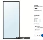 IKEA Full-Length Mirror, Ophalen, 100 tot 150 cm, Zo goed als nieuw, Rechthoekig