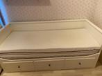 Hemnes bedbank, Huis en Inrichting, Gebruikt, Wit, Hout, Ophalen