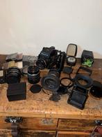 Zeer complete unieke mamiya 645 fotografie set in koffer, Audio, Tv en Foto, Fotocamera's Analoog, Ophalen of Verzenden, Zo goed als nieuw