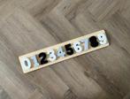 Nieuw: zwart wit grijs Jollein cijfer puzzel puzze peuter, Ophalen of Verzenden, Meer dan 50 stukjes, Nieuw