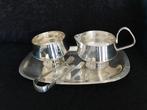 Oud verzilverd roomstelletje 4-delig, Ophalen of Verzenden