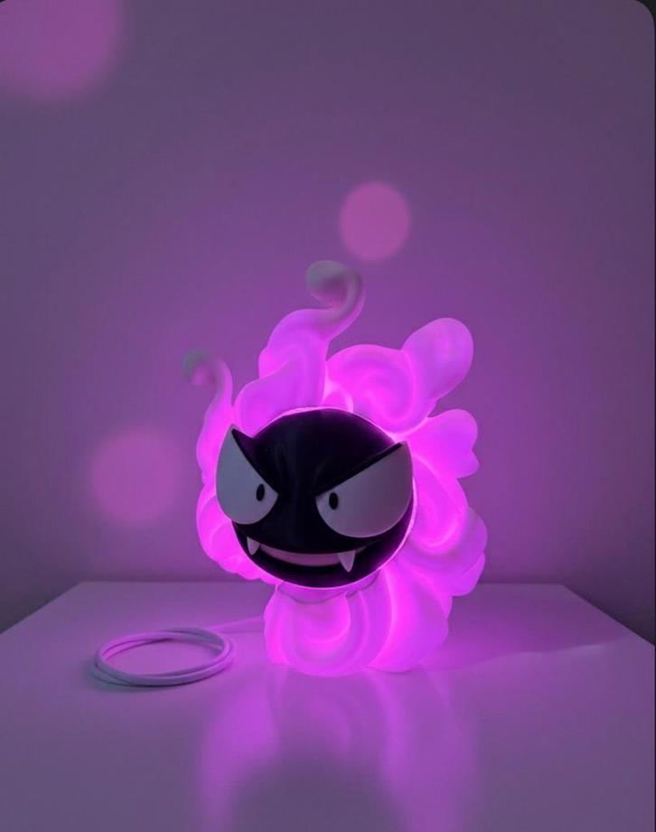 Pokémon Ghastly LED Lamp - 17cm - Met Afstandsbediening, Kinderen en Baby's, Speelgoed | Playmobil, Nieuw, Ophalen of Verzenden