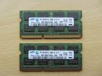 2x Samsung 2GB PC3-10600 DDR3-1333MHz non-ECC Unbuffered, Computers en Software, RAM geheugen, 1333 MHz, DDR3, Ophalen of Verzenden