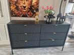 Zwart dressoir/ladekast meubella, Ophalen, Zo goed als nieuw, 25 tot 50 cm, 150 tot 200 cm