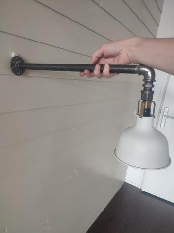 Industriële lamp wandlamp stoer binnenlamp wit  beschikbaar voor biedingen