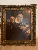 De verboden lectuur, P De Waal, Schiedam 1950, Antiek en Kunst, Kunst | Schilderijen | Klassiek, Ophalen of Verzenden