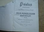 PAULUS ORATORIUM -PIANOUITTREKSEL - MENDELSSOHN BARTHOLDY, Gebruikt, Verzenden, Religie en Gospel, Artiest of Componist