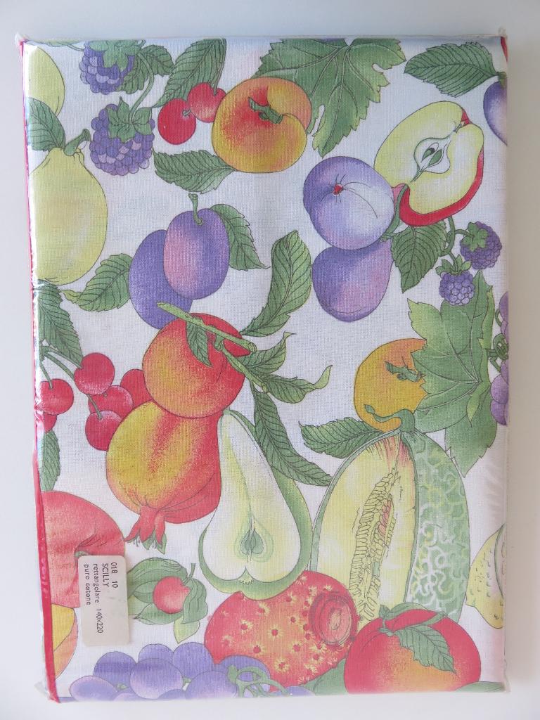 Burmann katoenen fruit tafelkleed 140x220cm, Ophalen of Verzenden, Nieuw, Rechthoek, Binnen