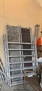 Aluminium rolsteiger werkhoogte 10.20, Doe-het-zelf en Verbouw, Steigers, Ophalen of Verzenden, Gebruikt, Rolsteiger of Kamersteiger