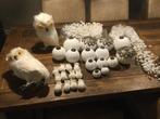 Set witte Riverdale kerstballen, sneeuwslingers, uilen, Ophalen, Zo goed als nieuw