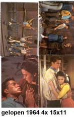 4x foto ansichtkaart WEST SIDE STORY 1964, gelopen, Ophalen of Verzenden, Zo goed als nieuw, Foto of Kaart