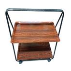Vintage trolley, serveerwagen (trapezium vorm), Ophalen, Gebruikt, Onbekend, Onbekend