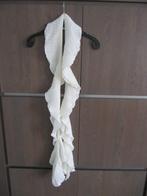 Sjaal - gedraaid - gebroken wit - 2 meter, Ophalen of Verzenden, Sjaal, Zo goed als nieuw
