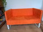 Ikea bank knopparp oranje, Ophalen, Zo goed als nieuw, 75 tot 100 cm, Tweepersoons