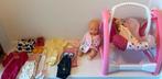 Baby born met wipstoel en accessoires, Kinderen en Baby's, Speelgoed | Poppen, Ophalen of Verzenden, Zo goed als nieuw, Barbie