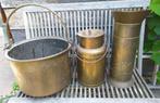 Koperen Ketel geel koper en Melkbus en 5kan., Antiek en Kunst, Ophalen, Koper