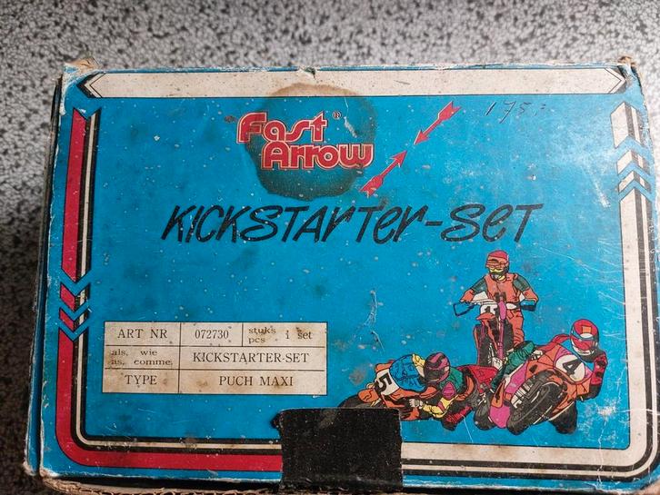 Fast Arrow kickstartset 1  van de eerste van zo'n 40 j NOS, Fietsen en Brommers, Brommeronderdelen | Puch, Nieuw, Ophalen of Verzenden