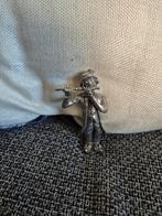 Metalen Mannetje met Dwarsfluit - Beeldje, Antiek en Kunst, Kunst | Beelden en Houtsnijwerken, Ophalen of Verzenden