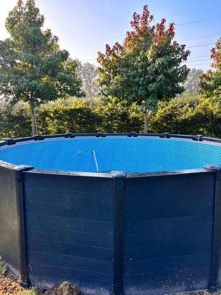 Zwembad intex prism graphite, Tuin en Terras, Zwembaden, Zo goed als nieuw, Opzetzwembad, 120 cm of meer, 400 cm of meer, 200 tot 300 cm