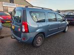 Dacia Logan MCV 1.6-16V Lauréate 7p. Airco Bj:2008 NAP!, Auto's, Dacia, Gebruikt, Blauw, 7 stoelen, Origineel Nederlands