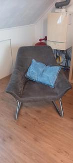 Comfortabele fauteuil met metalen frame, Ophalen of Verzenden, Gebruikt, Metaal, Modern
