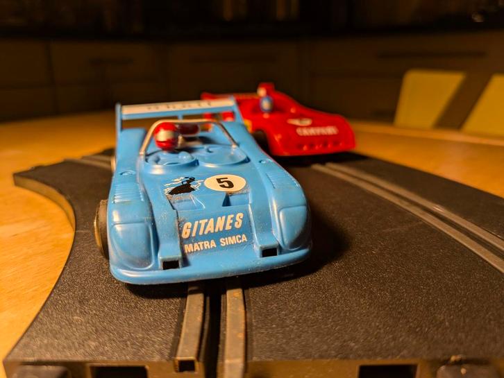 Vintage Polistil Matra Simca Alfa Romeo slotcar Racebaan, Verzamelen, Speelgoed, Ophalen of Verzenden