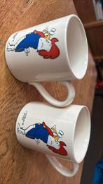 Twee oude mokken van Marten Toonder met crackle beker mok, Verzamelen, Ophalen of Verzenden, Zo goed als nieuw, Gebruiksvoorwerp