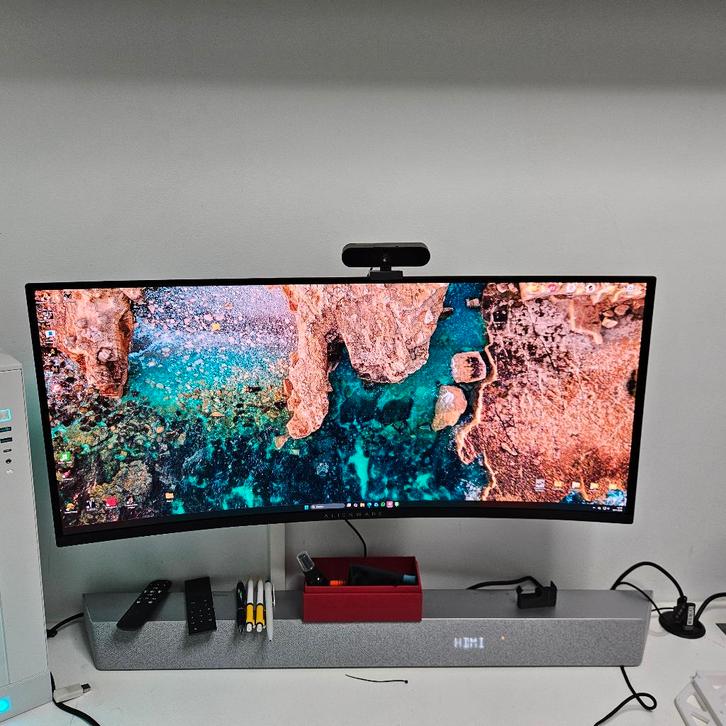 alienware AW3423DWF, Computers en Software, Monitoren, Zo goed als nieuw, 151 t/m 200 Hz, DisplayPort, HDMI, Gaming, Curved, Ultrawide