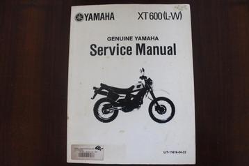 Yamaha XT600 L-W 1990 motorcycle service manual XT 600 beschikbaar voor biedingen