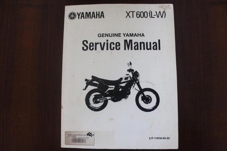 Yamaha XT600 L-W 1990 motorcycle service manual XT 600, Motoren, Handleidingen en Instructieboekjes, Yamaha, Ophalen of Verzenden