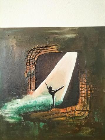 Schilderij danseres beschikbaar voor biedingen