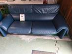 Leren bank + fauteuil, Ophalen, Gebruikt, 75 tot 100 cm