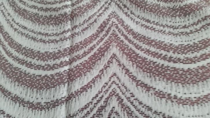 1 stuk vitrage J, Huis en Inrichting, Stoffering | Gordijnen en Lamellen, Nieuw, 150 tot 200 cm, 100 tot 150 cm, Wit, Ophalen of Verzenden