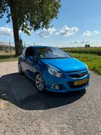 Opel Corsa 1.6 OPC 3D 2008 Blauw, Auto's, Zwart, Blauw, Leder en Stof, Origineel Nederlands