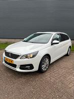 Peugeot 308SW 1.2, Allure, 130pk! Stoelverwarming,, Auto's, Voorwielaandrijving, 1199 cc, Leder en Stof, Wit