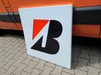 Bridgestone Logo emaille bord 80cm bij 80cm zeldzaam bord, Ophalen, Reclamebord, Eu, Gebruikt