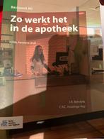 Zo werkt het in de apotheek boek, Boeken, Ophalen of Verzenden, Beta, Zo goed als nieuw, MBO