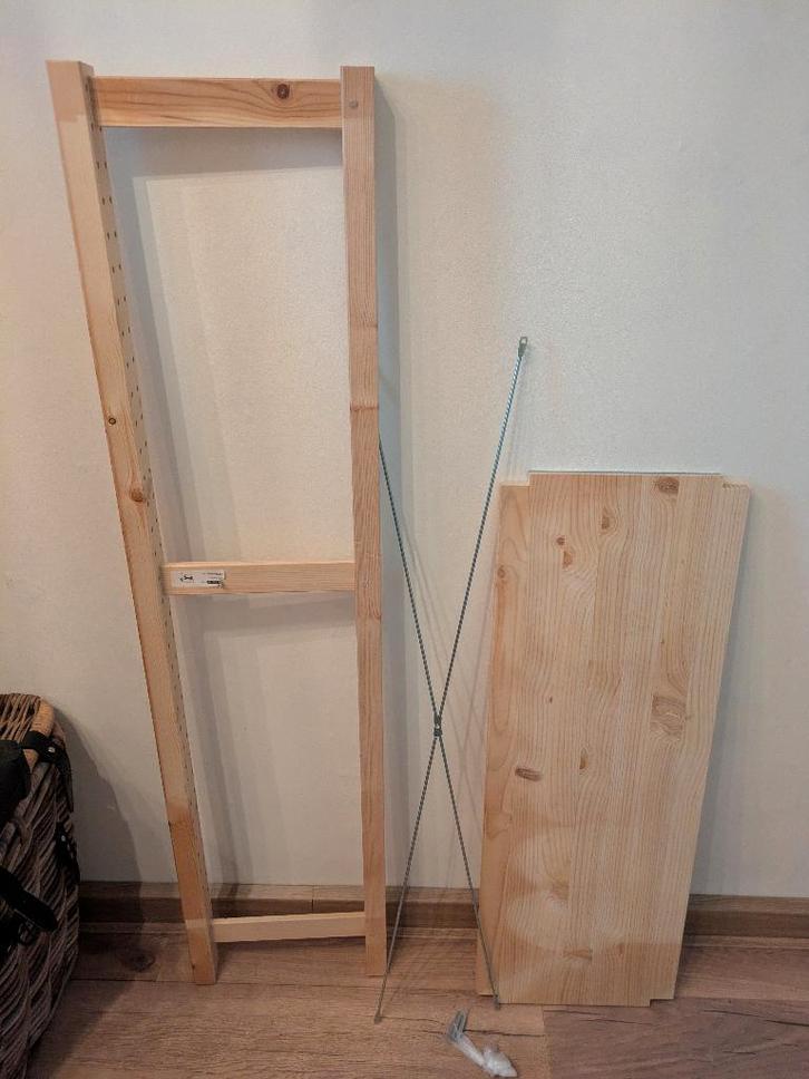 Ivar zijpaneel, plank en metalen kruis (30 cm), Huis en Inrichting, Kasten | Stellingkasten, Zo goed als nieuw, Ophalen